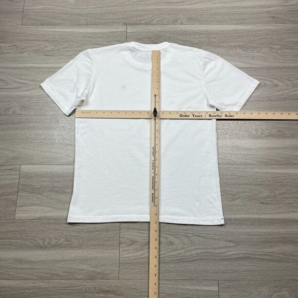 Scotch Soda Shirt Mens Medium White Short Sleeve Basic Logo Regular Fit - Picture 6 of 9